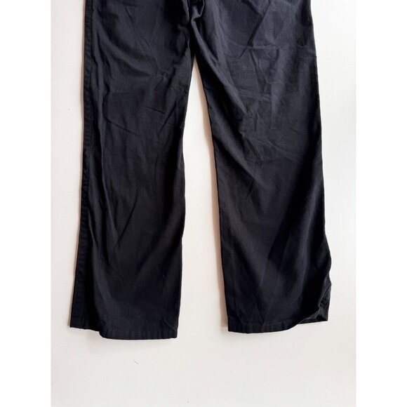NWT Aritzia WILFRED FREE Latitude GD Black Cotton Twill Pleated Pants, Size 4 - Picture 6 of 11
